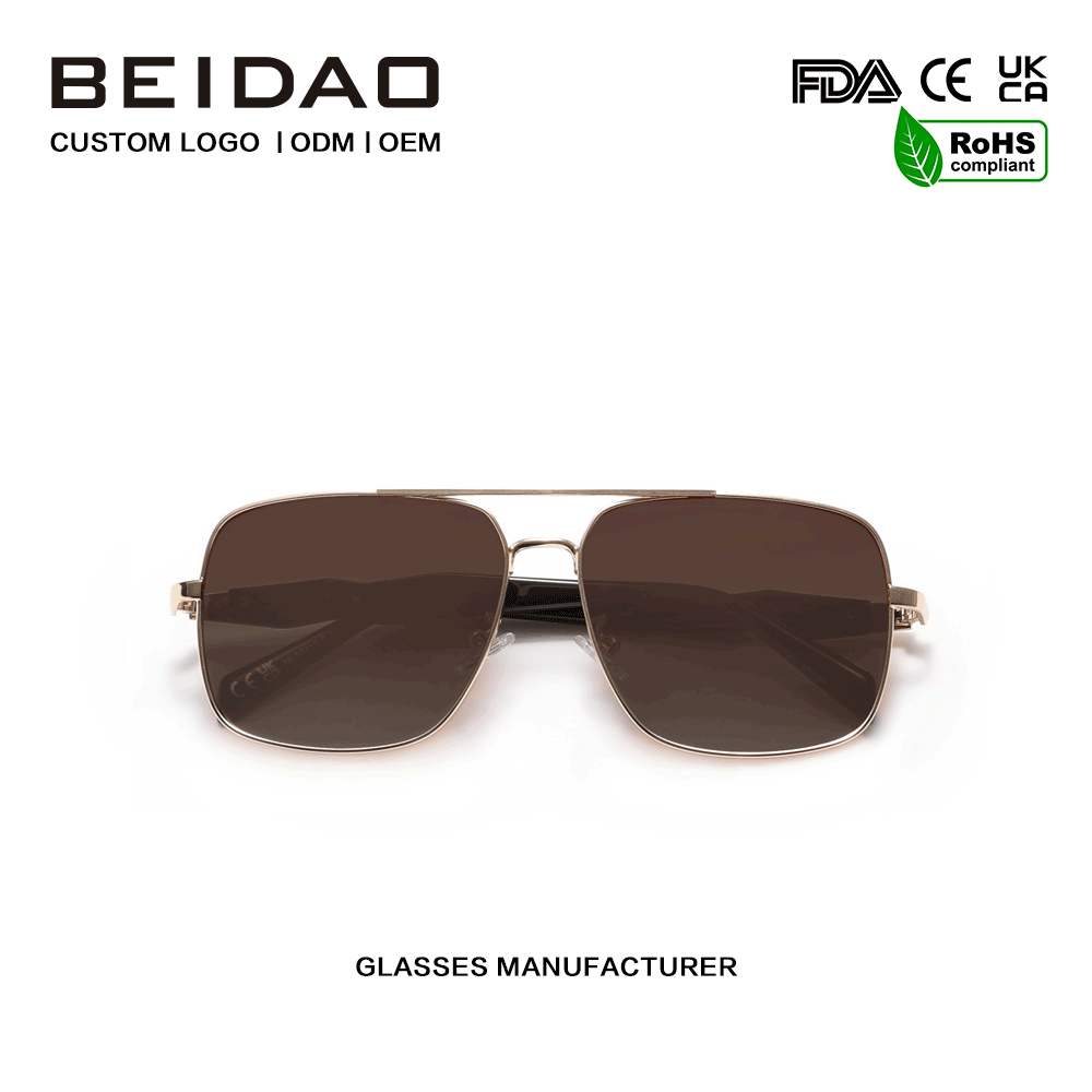Designer aluminium frame gepolariseerde UV400 zonnebril rijden