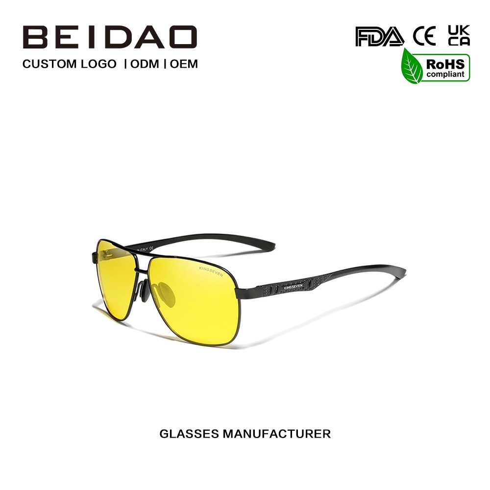 Nachtzicht handgemaakte gepolariseerde zonnebril