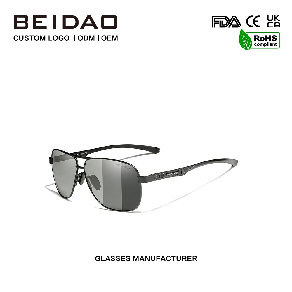 Meekleurende handgemaakte gepolariseerde zonnebril