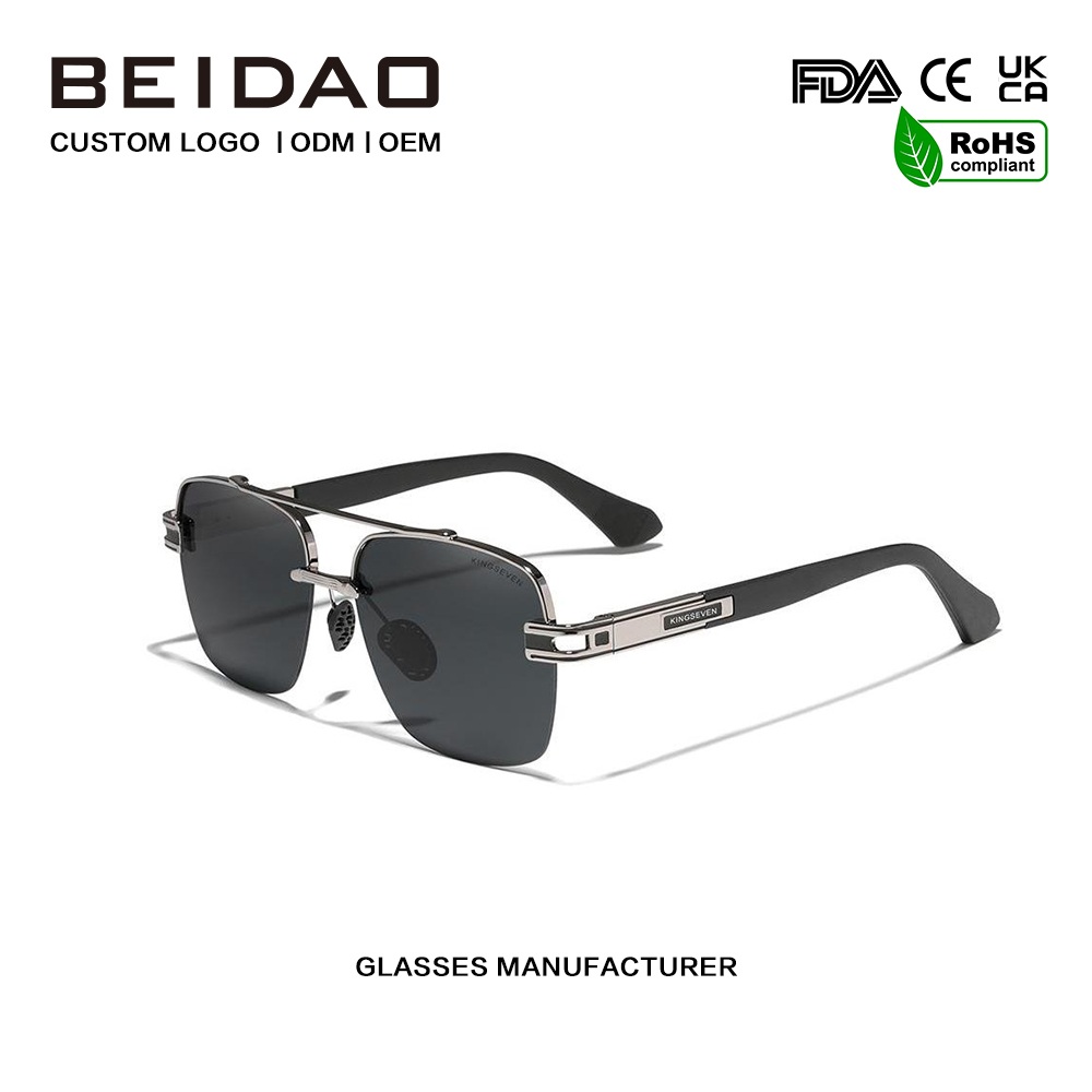 Square Shades Kleurrijke retro gepolariseerde zonnebril